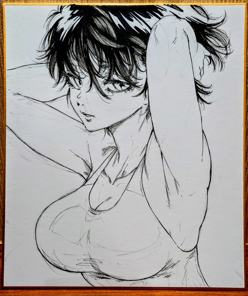 オリジナルイラスト 中色紙