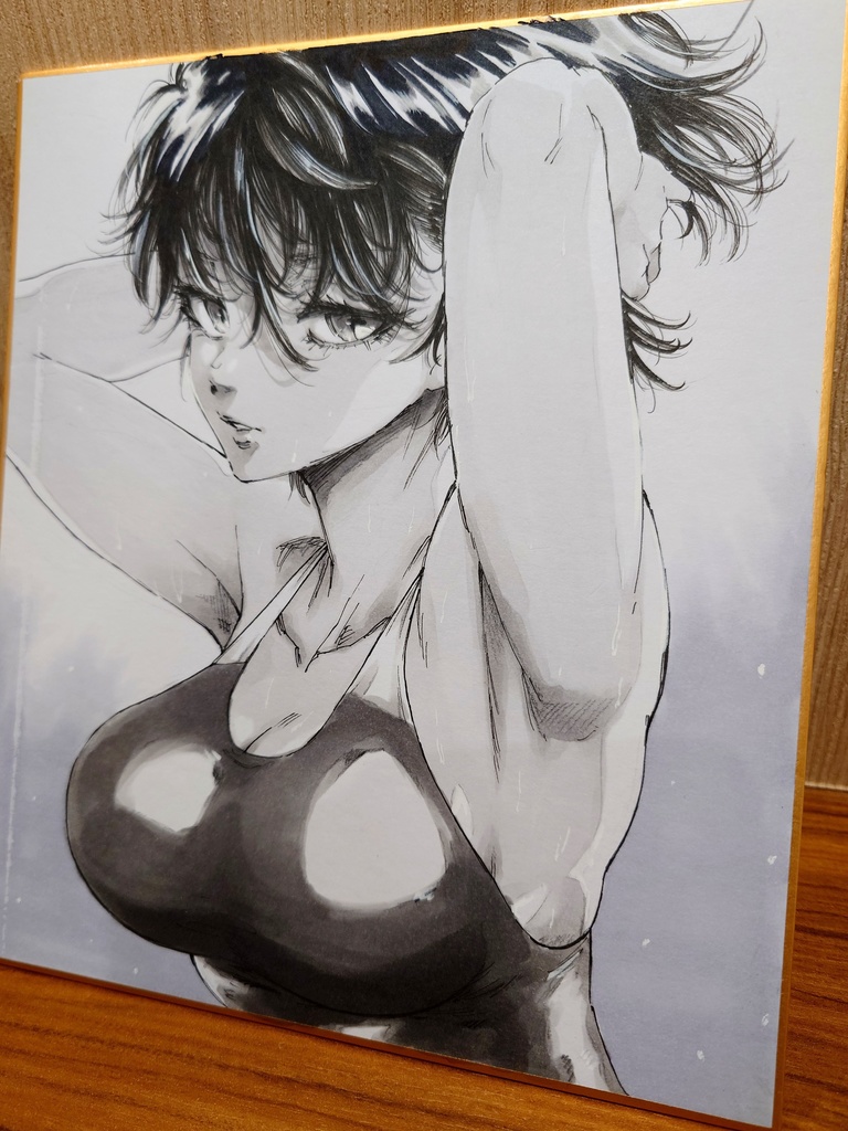 オリジナルイラスト 中色紙