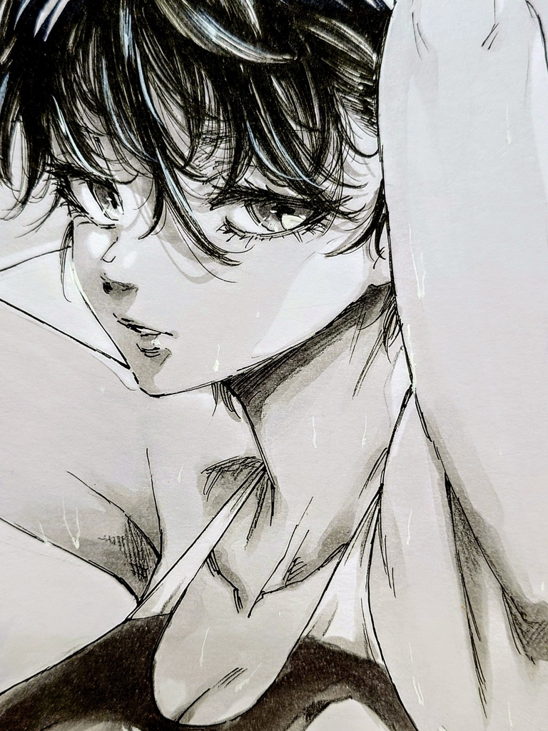 オリジナルイラスト　中色紙