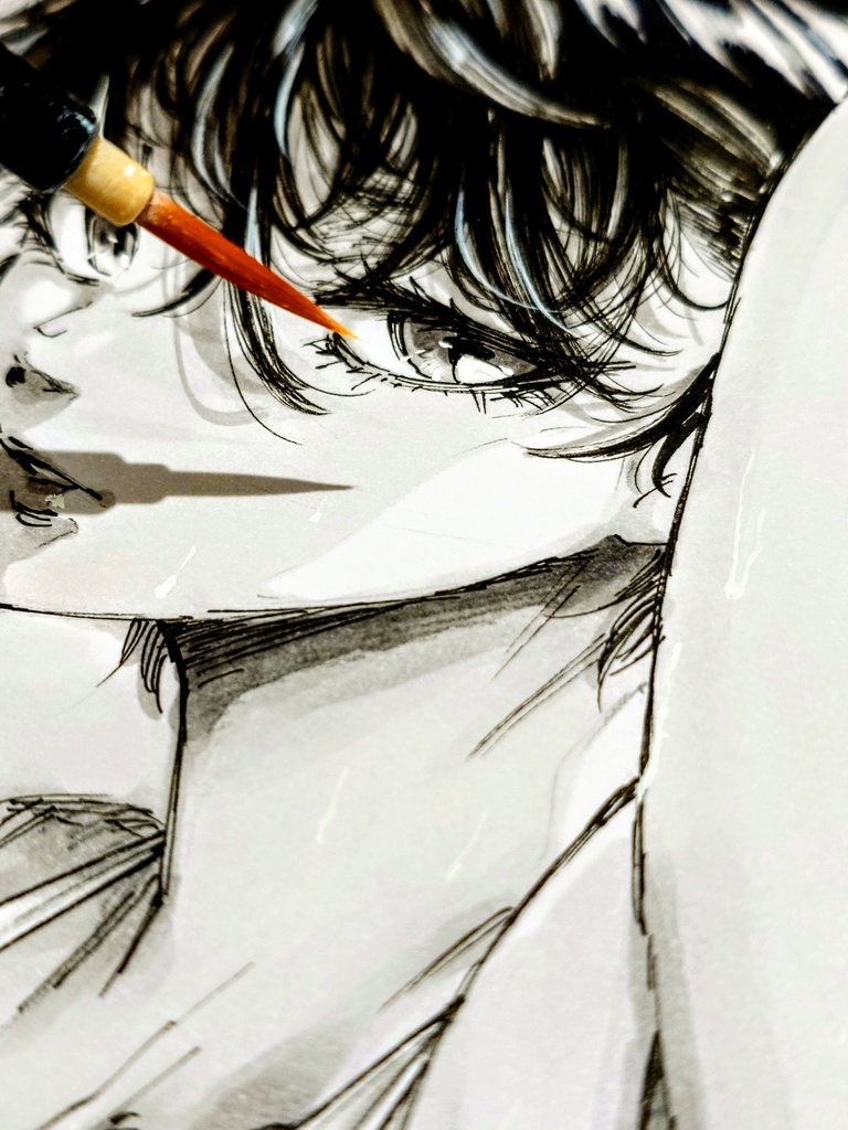 オリジナルイラスト 中色紙