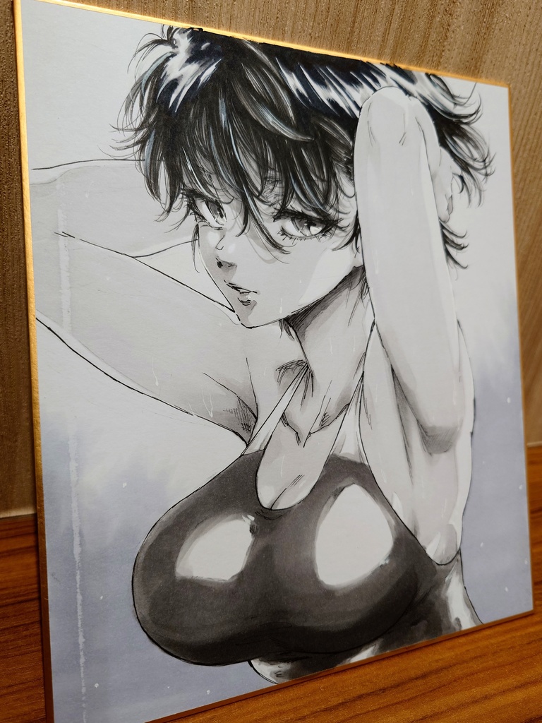 オリジナルイラスト 中色紙