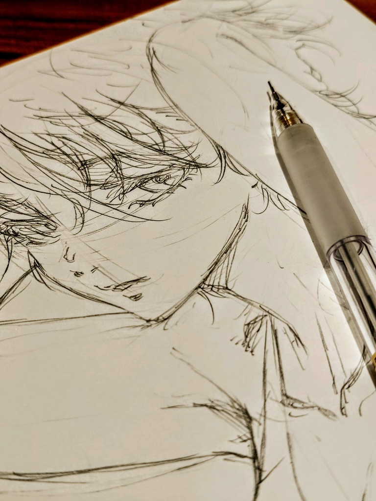 オリジナルイラスト 中色紙