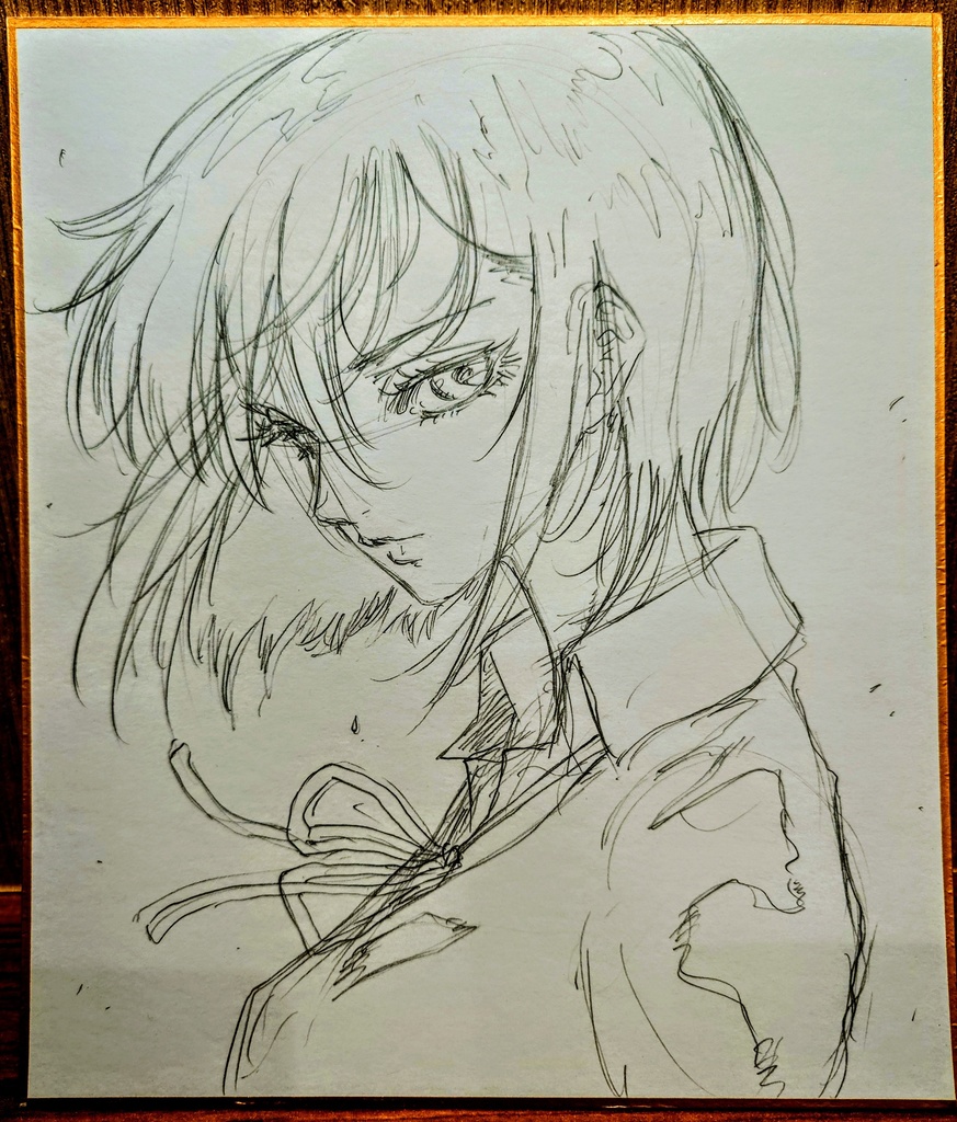 オリジナルイラスト 中色紙