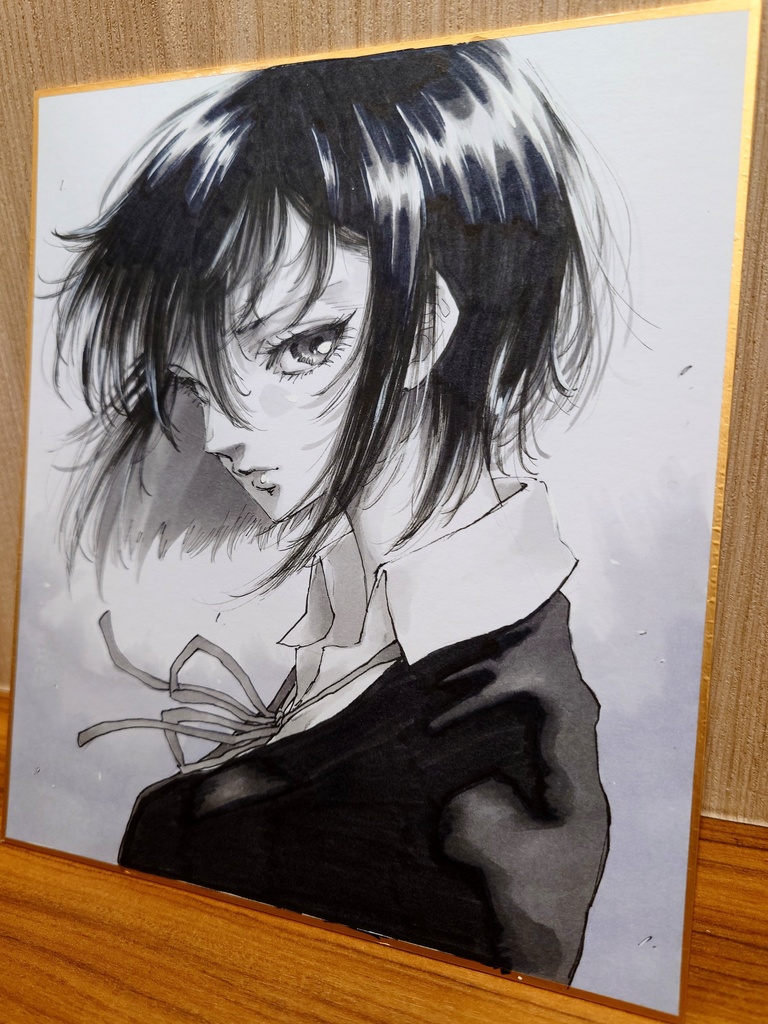 オリジナルイラスト 中色紙