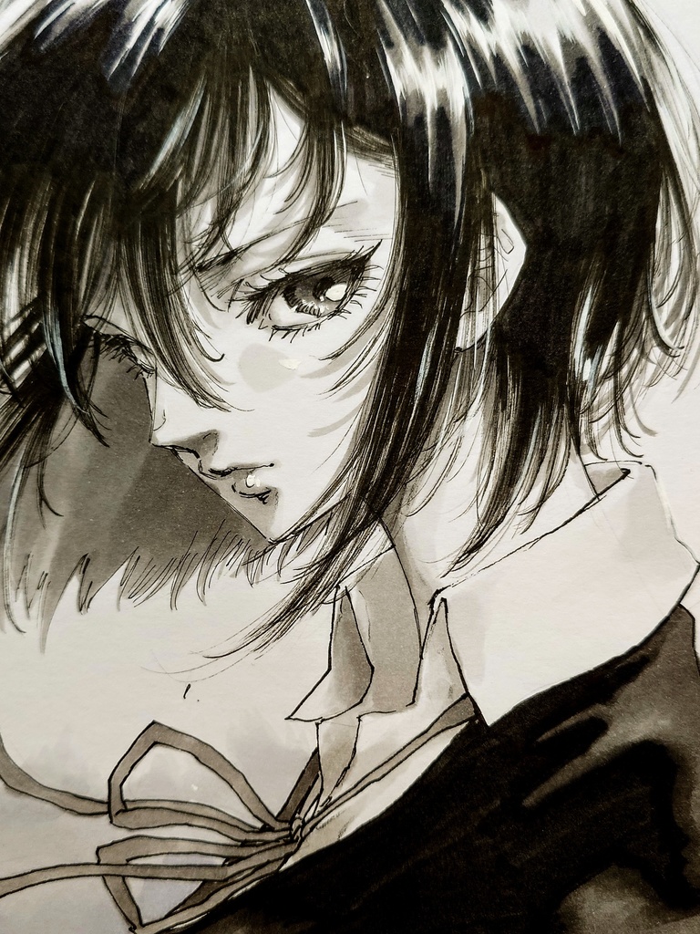 オリジナルイラスト 中色紙