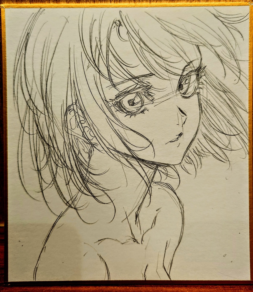 オリジナルイラスト 小色紙