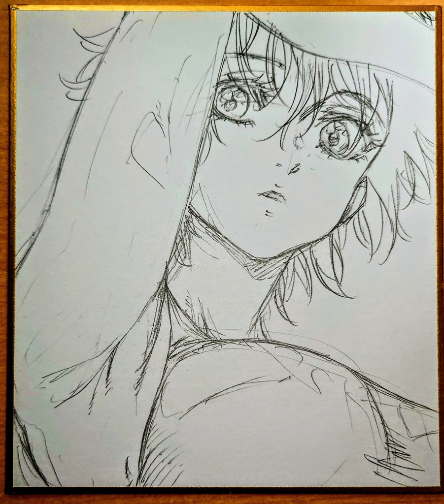 オリジナルイラスト 小色紙