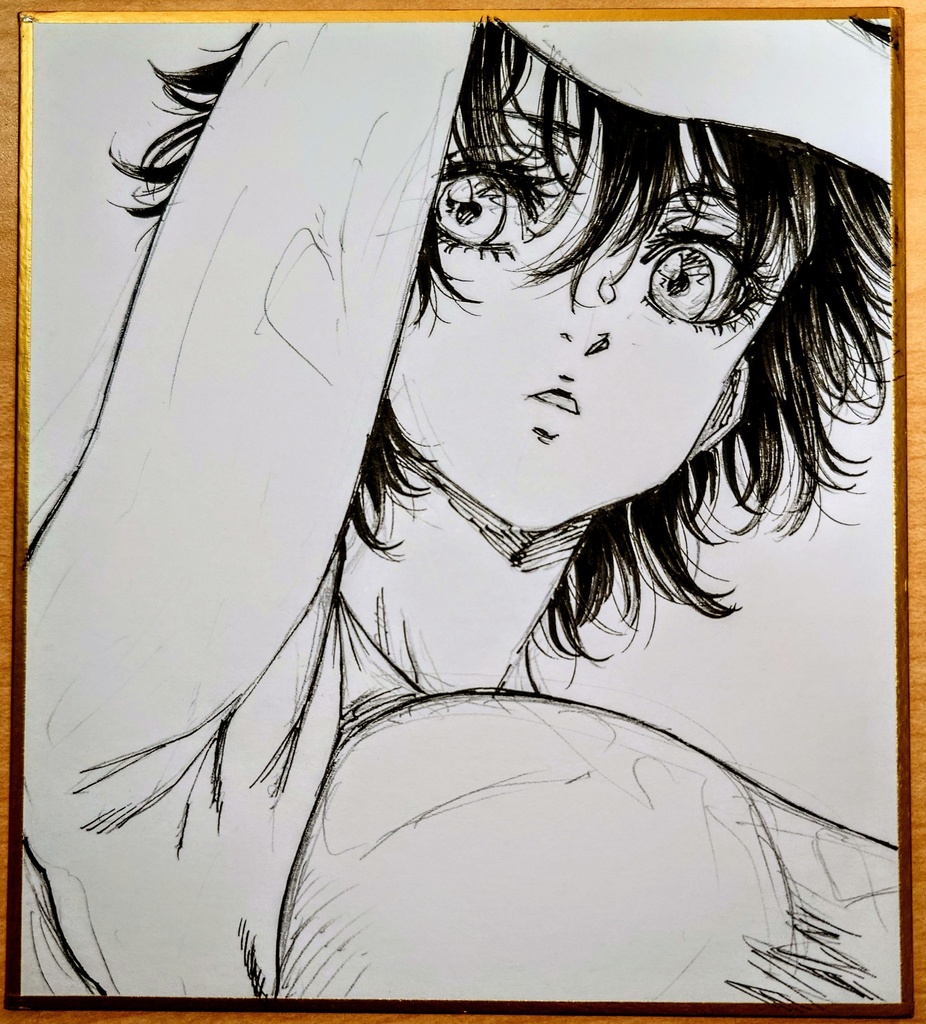 オリジナルイラスト 小色紙