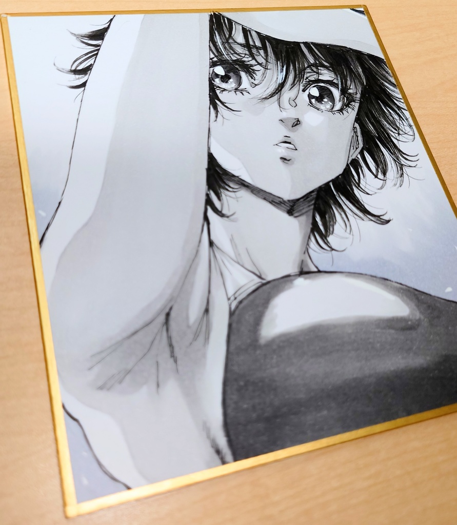 オリジナルイラスト 小色紙