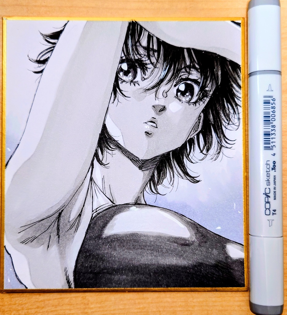 オリジナルイラスト 小色紙