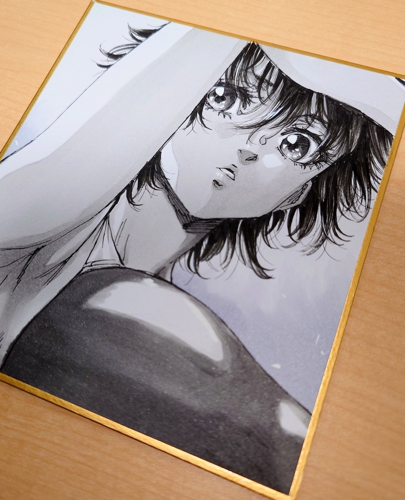 オリジナルイラスト 小色紙