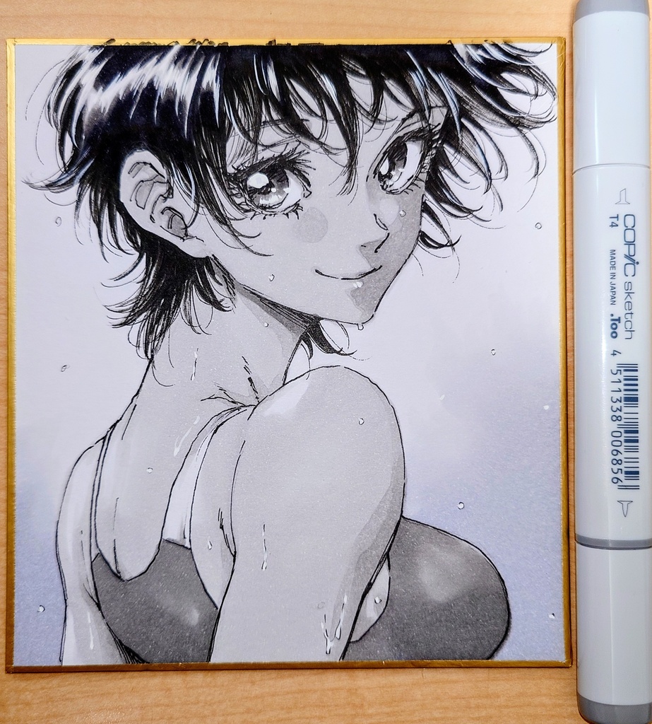 オリジナルイラスト 小色紙