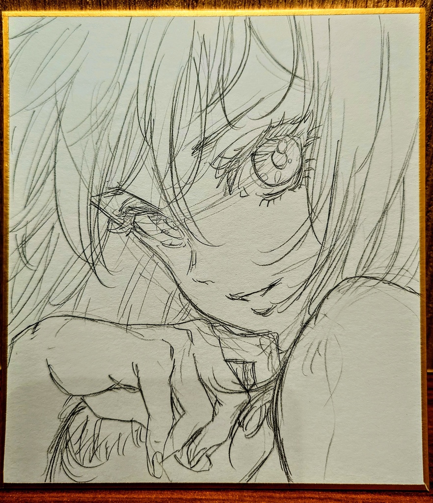 オリジナルイラスト 小色紙