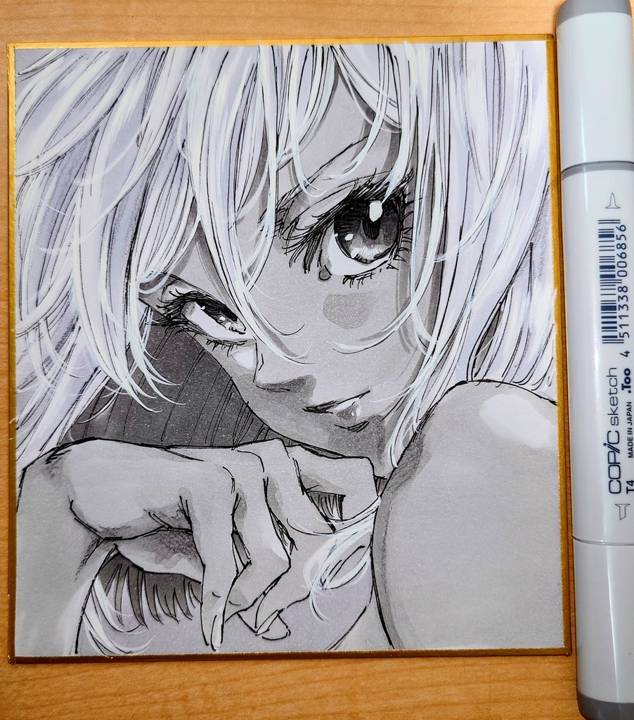 オリジナルイラスト 小色紙