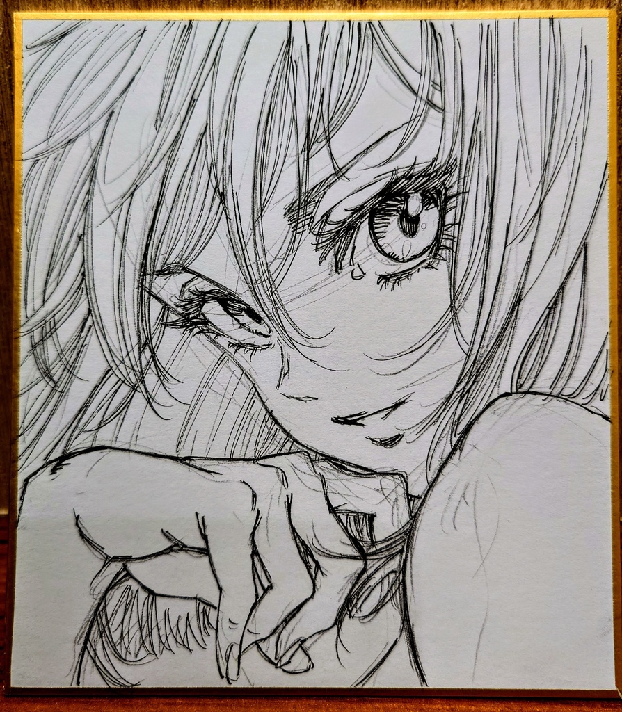 オリジナルイラスト 小色紙