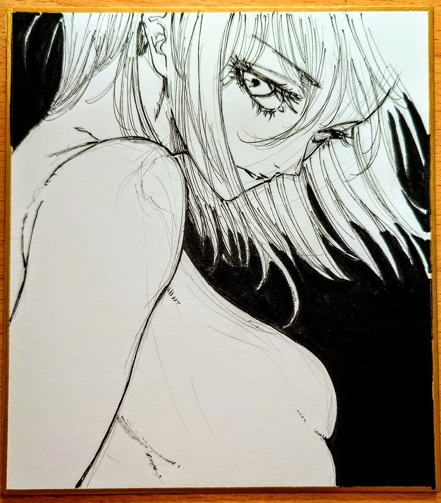 オリジナルイラスト 小色紙