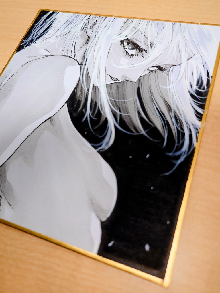 オリジナルイラスト 小色紙