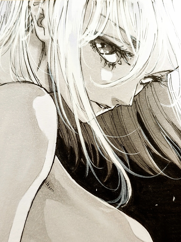 オリジナルイラスト 小色紙