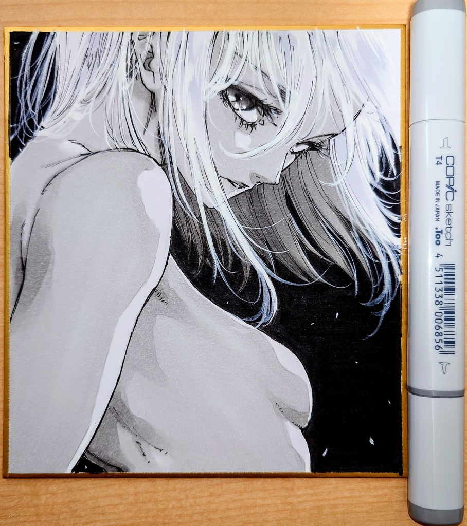 オリジナルイラスト 小色紙