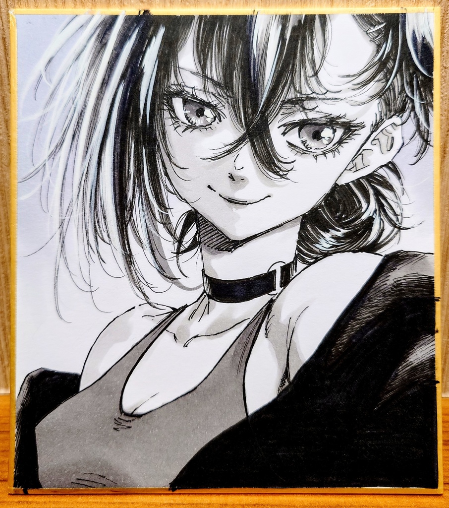 オリジナルイラスト 小色紙