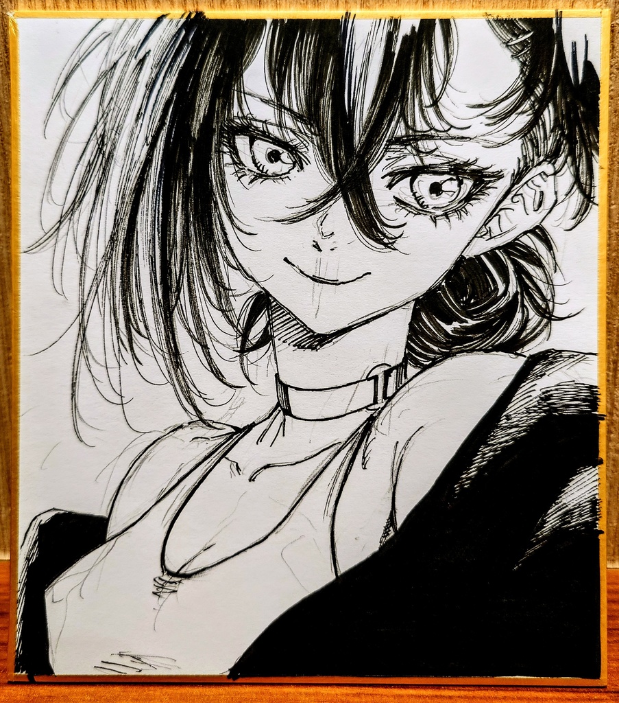 オリジナルイラスト 小色紙