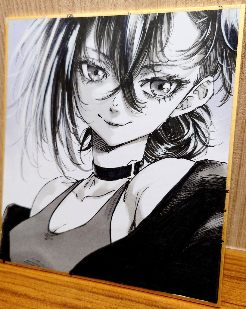 オリジナルイラスト 小色紙