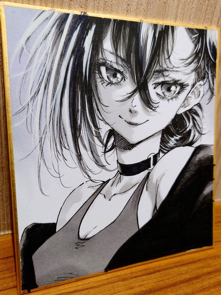 オリジナルイラスト 小色紙