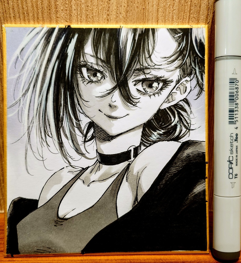 オリジナルイラスト 小色紙