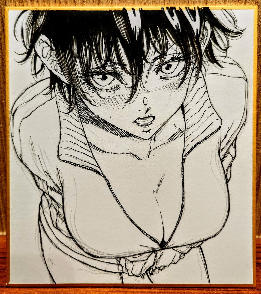 オリジナルイラスト 小色紙