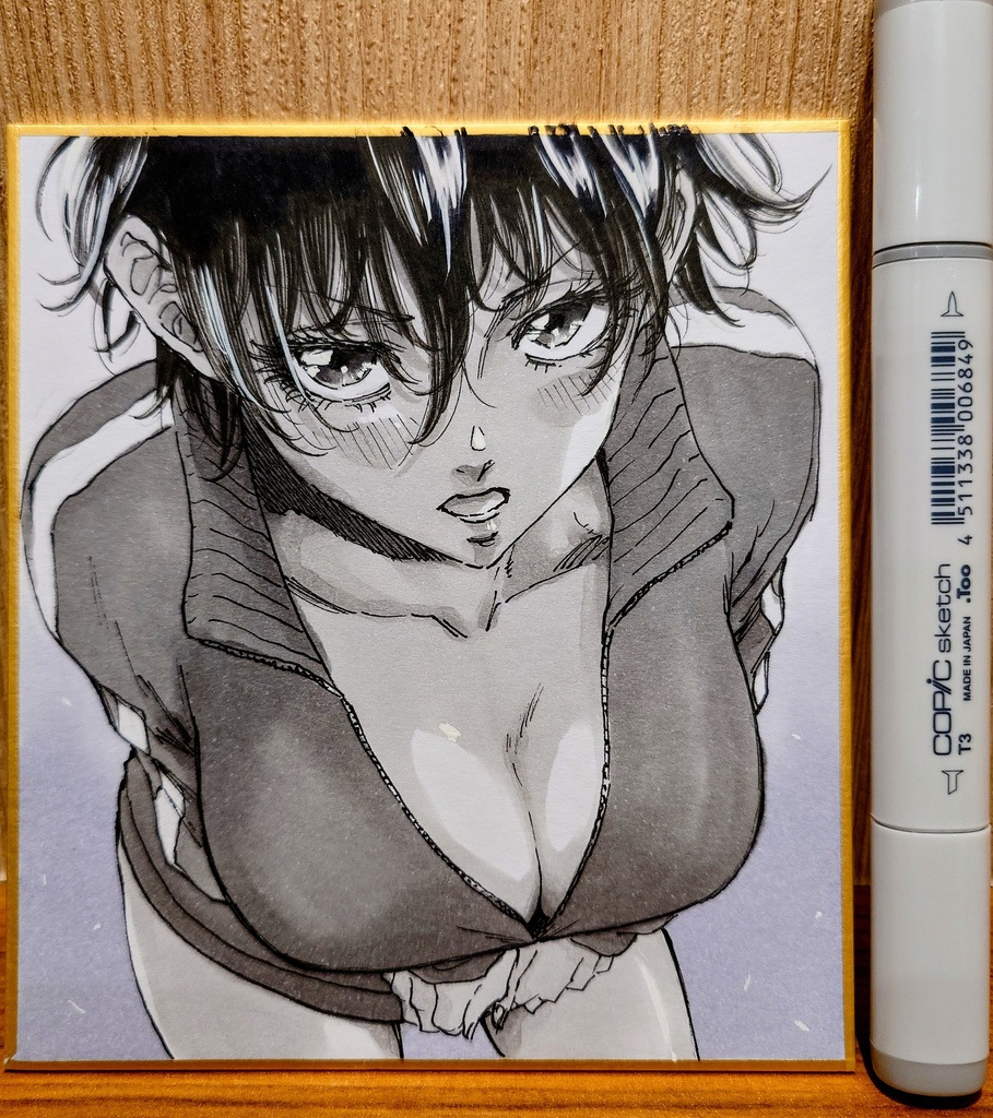 オリジナルイラスト 小色紙