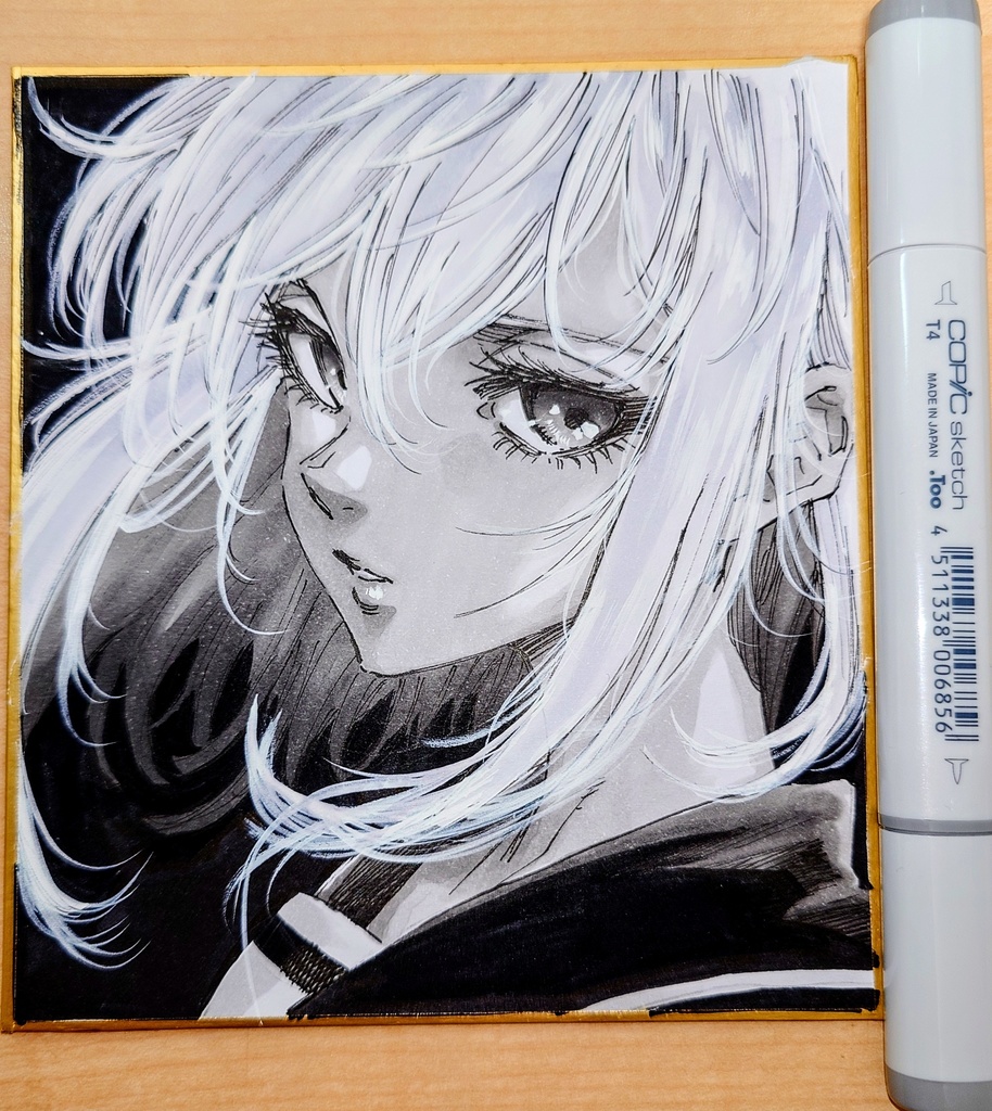 オリジナルイラスト 小色紙