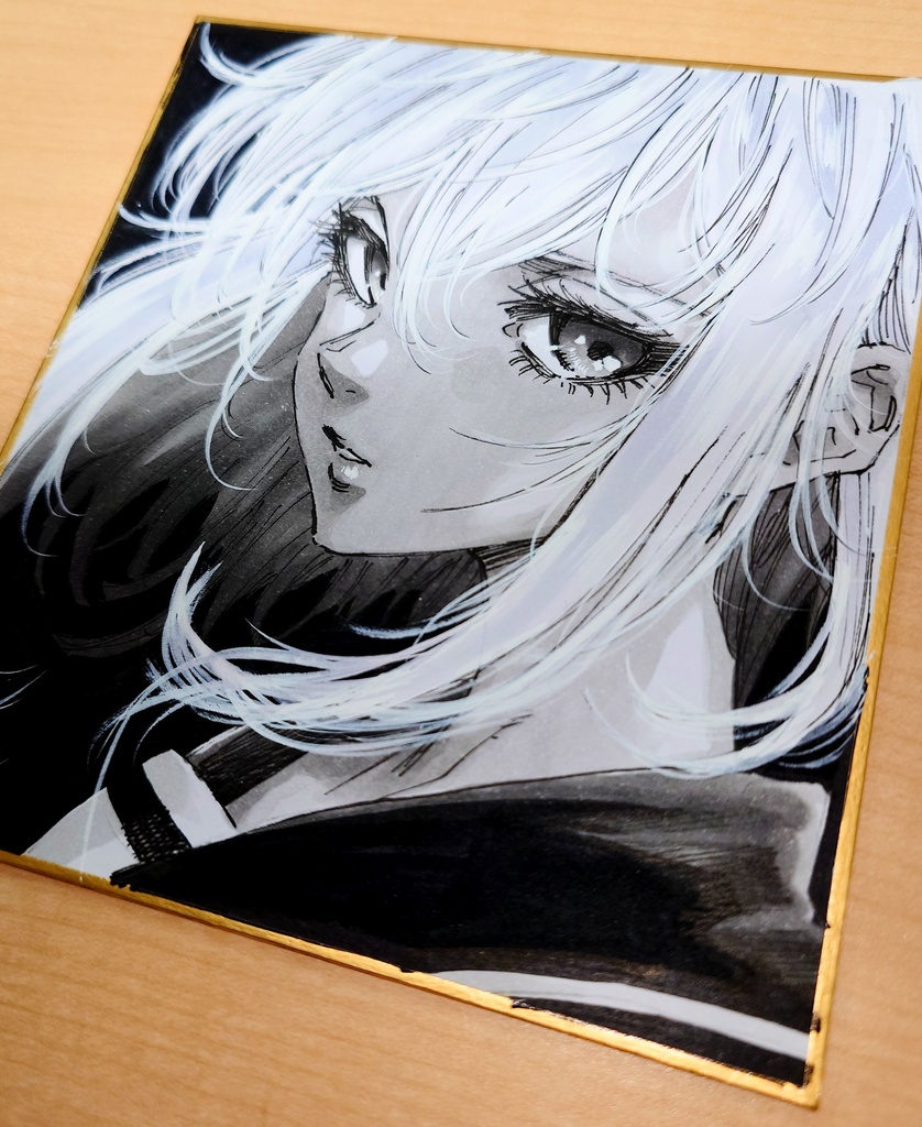 オリジナルイラスト 小色紙