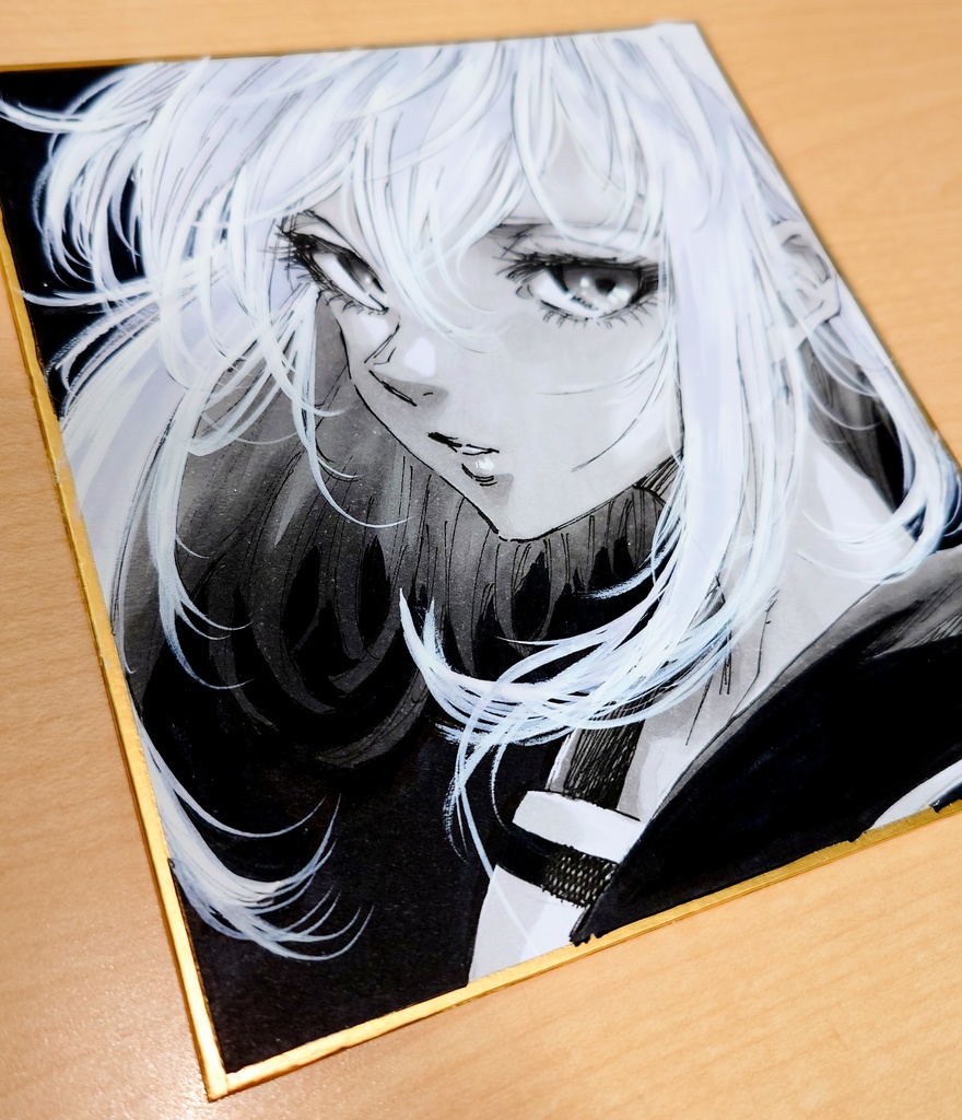 オリジナルイラスト 小色紙