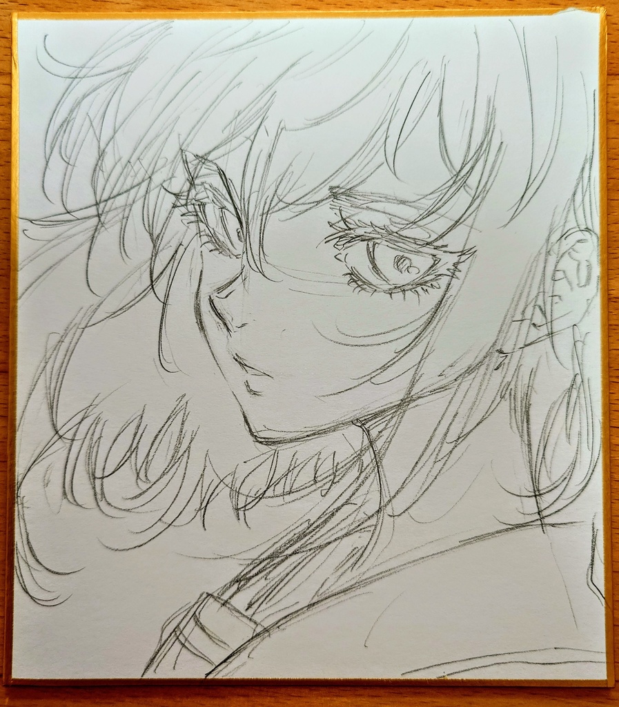 オリジナルイラスト 小色紙