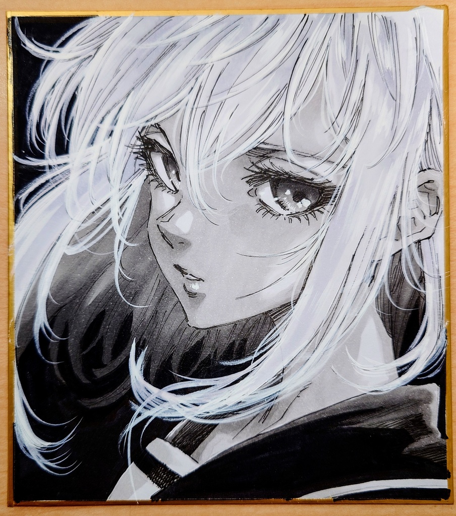 オリジナルイラスト 小色紙