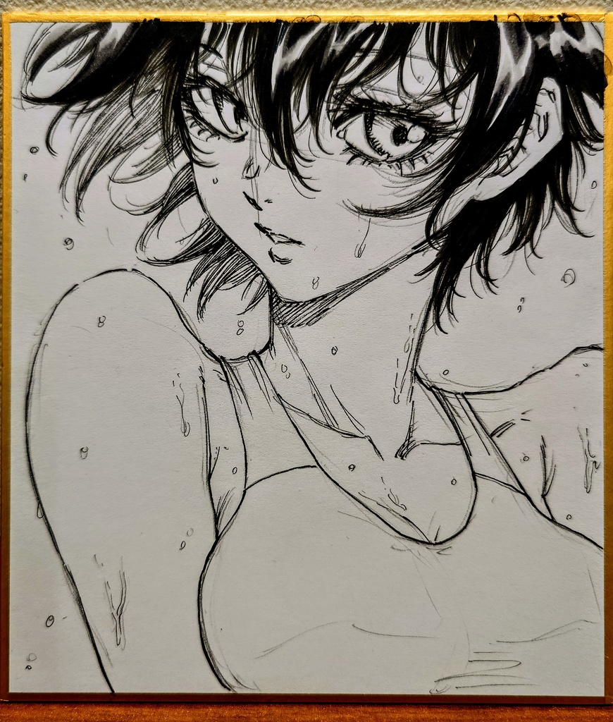 オリジナルイラスト 小色紙