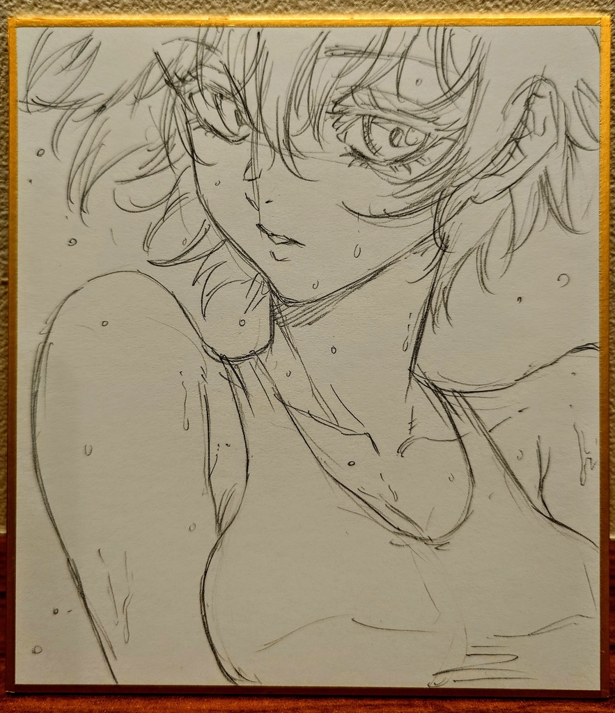 オリジナルイラスト 小色紙