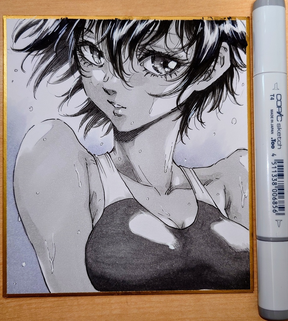 オリジナルイラスト 小色紙