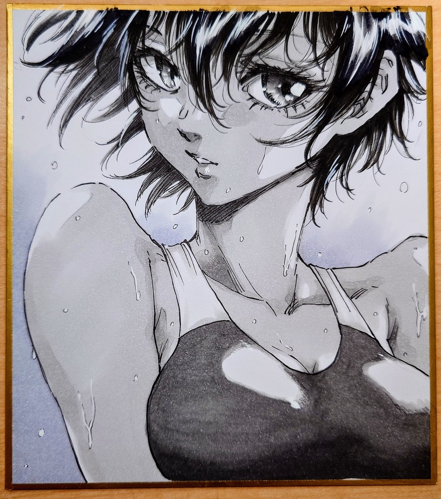 オリジナルイラスト 小色紙