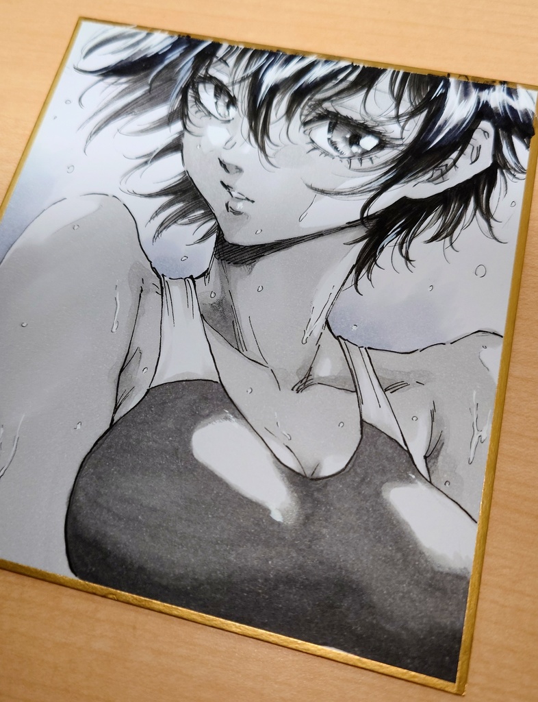 オリジナルイラスト 小色紙