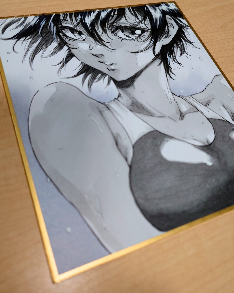 オリジナルイラスト 小色紙