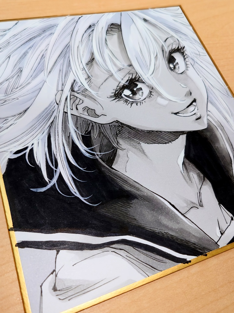 オリジナルイラスト 小色紙