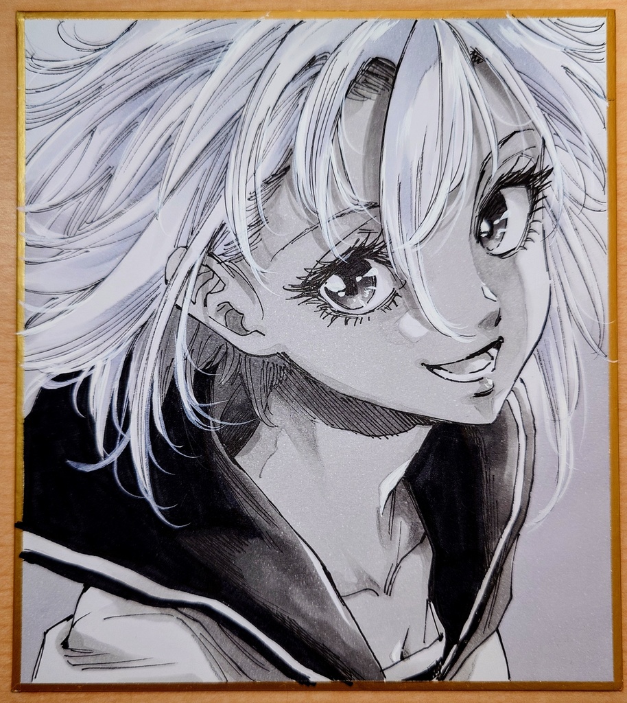 オリジナルイラスト 小色紙