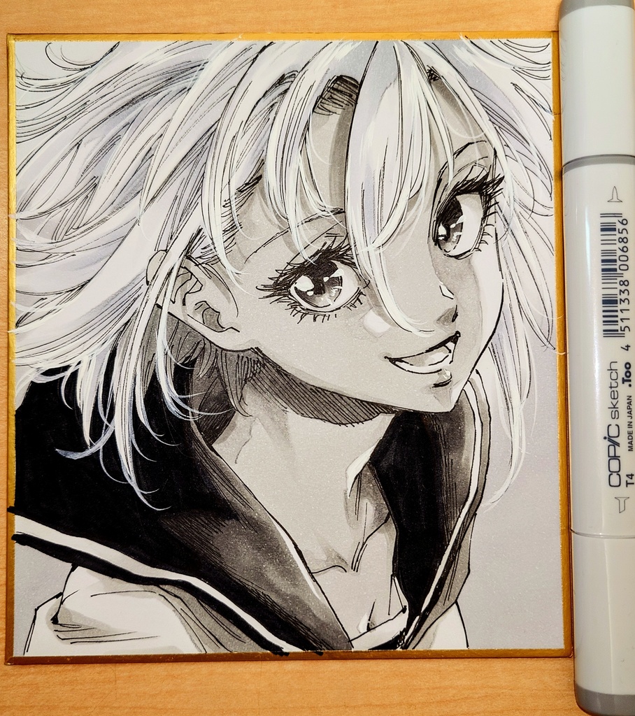 オリジナルイラスト 小色紙