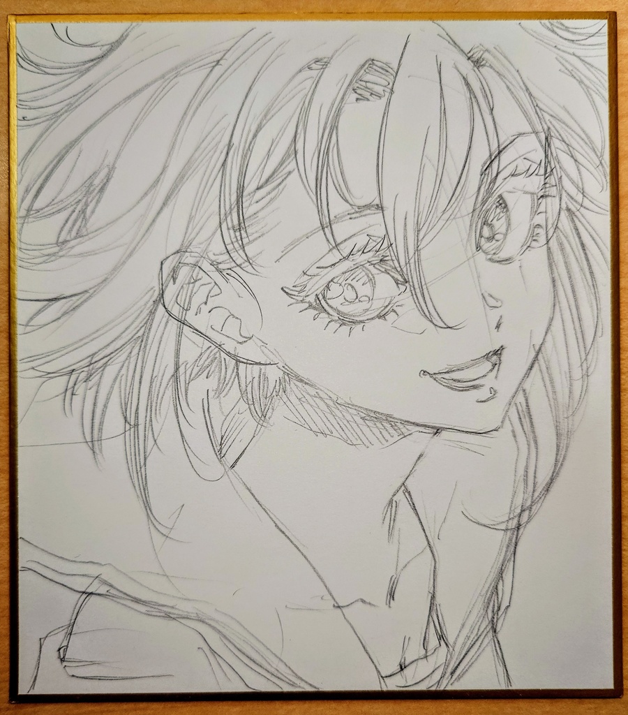 オリジナルイラスト 小色紙