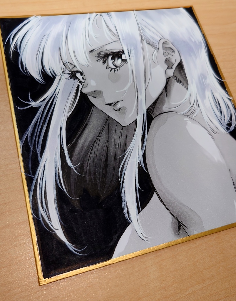 オリジナルイラスト 小色紙