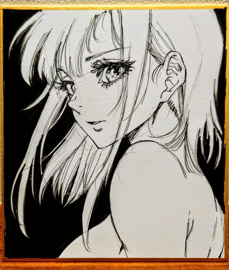 オリジナルイラスト 小色紙