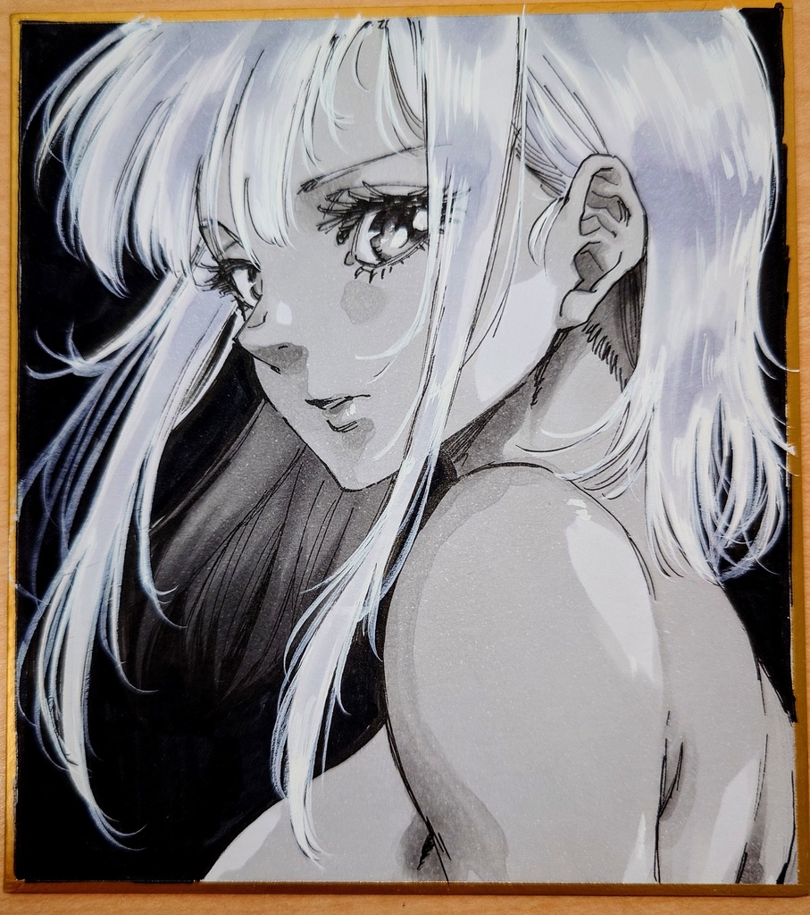 オリジナルイラスト 小色紙