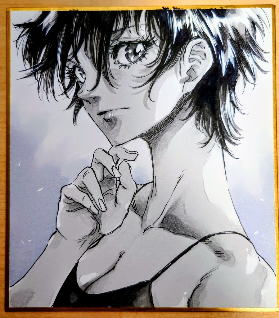 オリジナルイラスト 小色紙