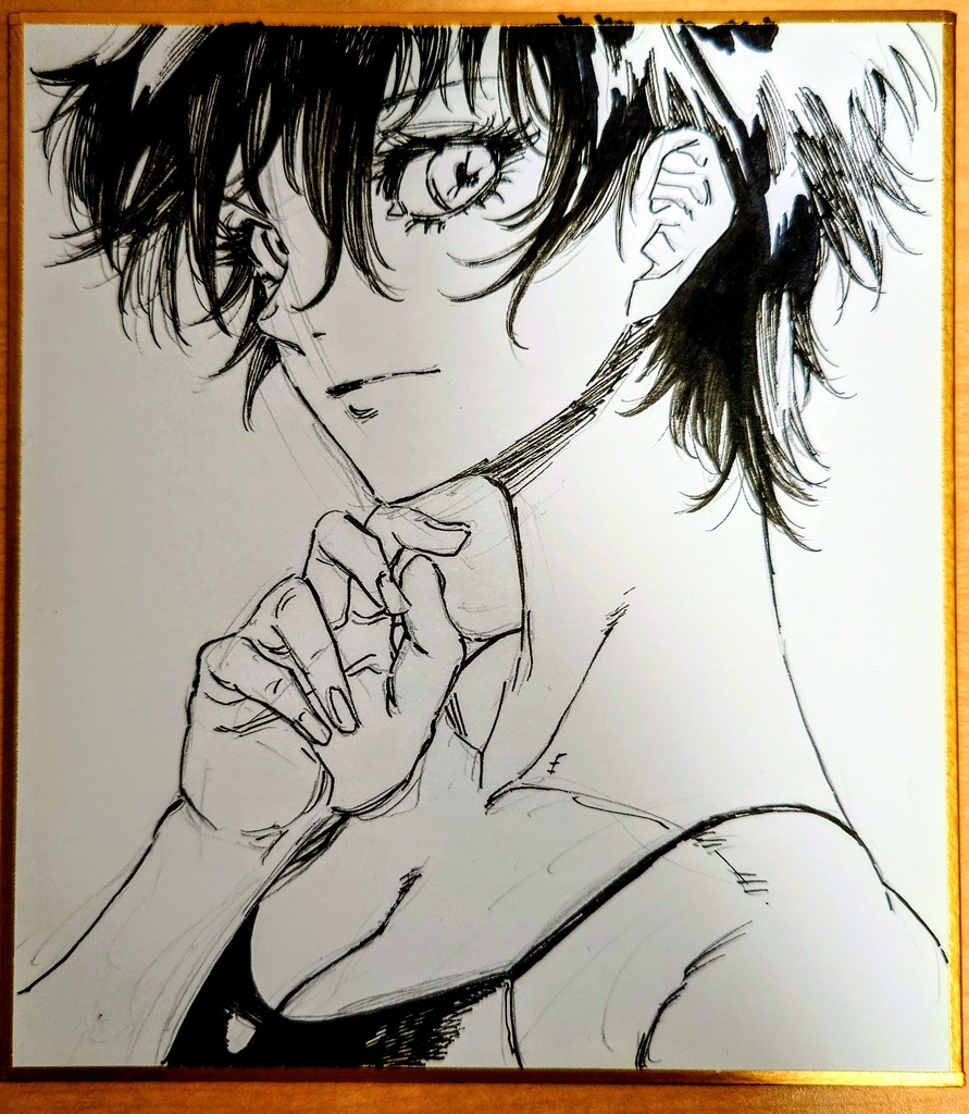 オリジナルイラスト 小色紙